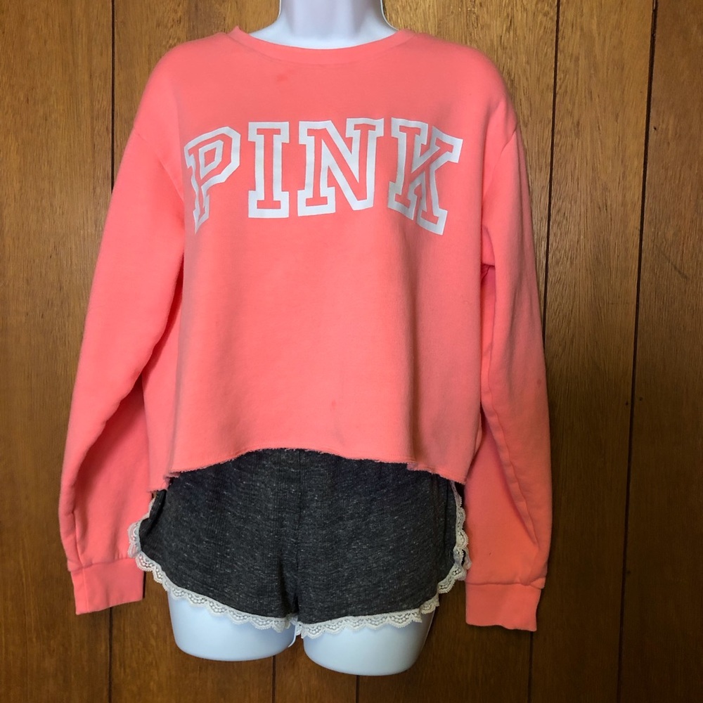 PINK Victoria’s Secret mesh detail  sweatshirt M